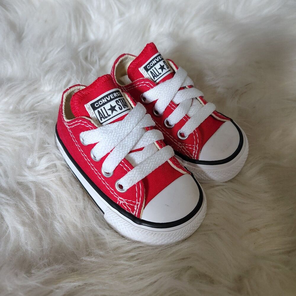Converse Low Red Toddler Size 3